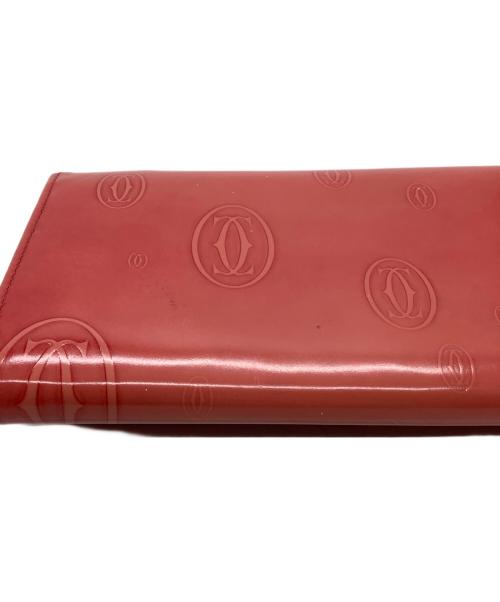 Cartier（カルティエ）Cartier (カルティエ) 長財布　Cartier　ハッピーバースディ　サ-モンレッド サ-モンレッドの古着・服飾アイテム