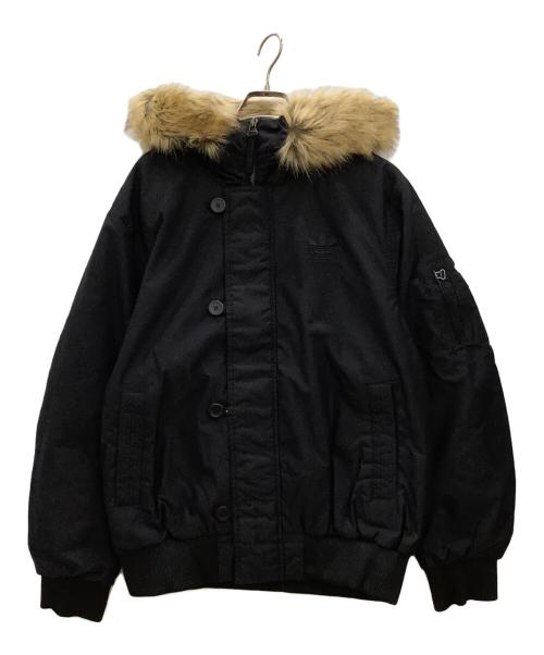 adidas Originals（アディダスオリジナル）adidas Originals (アディダスオリジナル) ボンバージャケット　adidas originals　メンズ　ブラック ブラック サイズ:O 未使用品の古着・服飾アイテム