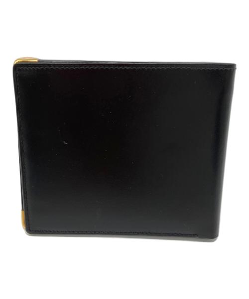 dunhill（ダンヒル）dunhill (ダンヒル) 2つ折り財布　dunhill　レザー　ブラック ブラックの古着・服飾アイテム