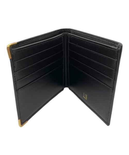 dunhill（ダンヒル）dunhill (ダンヒル) 2つ折り財布　dunhill　レザー　ブラック ブラックの古着・服飾アイテム