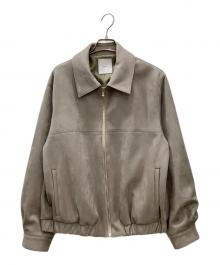 Lui's（ルイス）の古着「フェイクスエードショートブルゾン　Lui's　メンズ　グレー」｜グレー