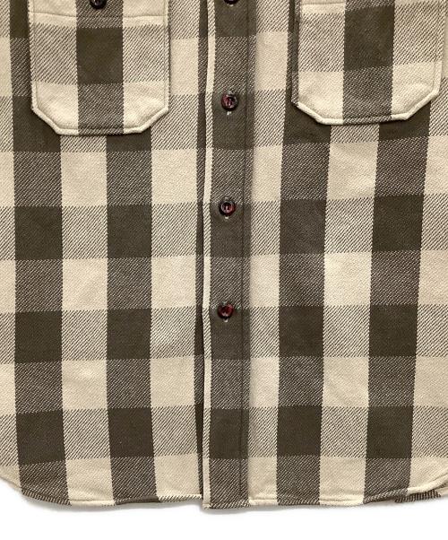 WAREHOUSE（ウエアハウス）WAREHOUSE (ウエアハウス) 長袖シャツ　WAREHOUSE　メンズ　ブラウン×ベージュ ブラウン×ベージュ サイズ:Ｓの古着・服飾アイテム