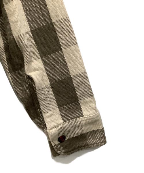 WAREHOUSE（ウエアハウス）WAREHOUSE (ウエアハウス) 長袖シャツ　WAREHOUSE　メンズ　ブラウン×ベージュ ブラウン×ベージュ サイズ:Ｓの古着・服飾アイテム