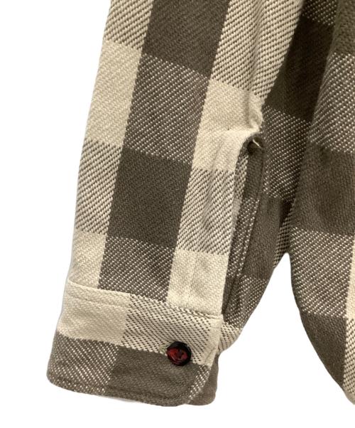 WAREHOUSE（ウエアハウス）WAREHOUSE (ウエアハウス) 長袖シャツ　WAREHOUSE　メンズ　ブラウン×ベージュ ブラウン×ベージュ サイズ:Ｓの古着・服飾アイテム