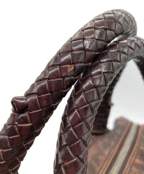 FENDI（フェンディ）FENDI (フェンディ) ハンドバッグ　FENDI　ミニ スパイバッグ　レザー　ブラウン　	各所色落ち・型崩れ・ハンドルダメージ有 ブラウンの古着・服飾アイテム