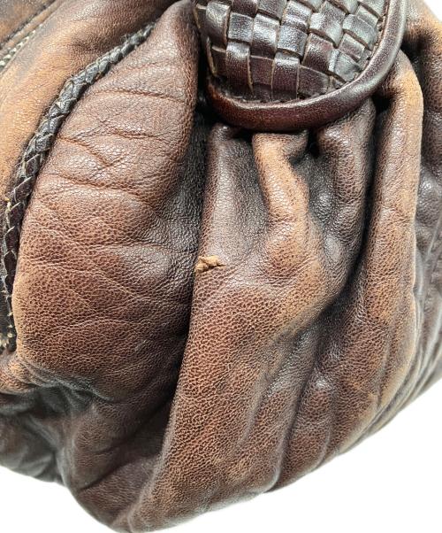 FENDI（フェンディ）FENDI (フェンディ) ハンドバッグ　FENDI　ミニ スパイバッグ　レザー　ブラウン　	各所色落ち・型崩れ・ハンドルダメージ有 ブラウンの古着・服飾アイテム