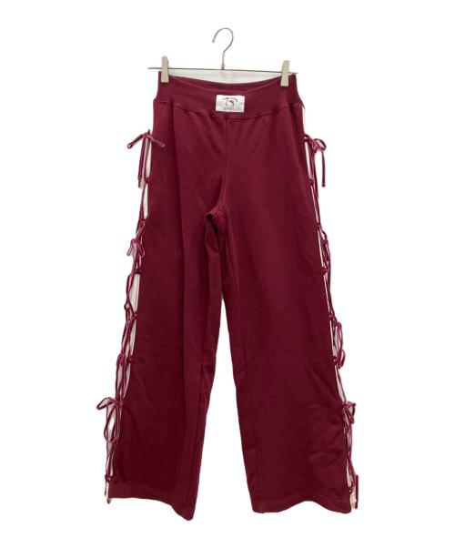 HELLO KITTY（ハローキティ）HELLO KITTY (ハローキティ) Snidel (スナイデル) レースアップパンツ レッド サイズ:1の古着・服飾アイテム