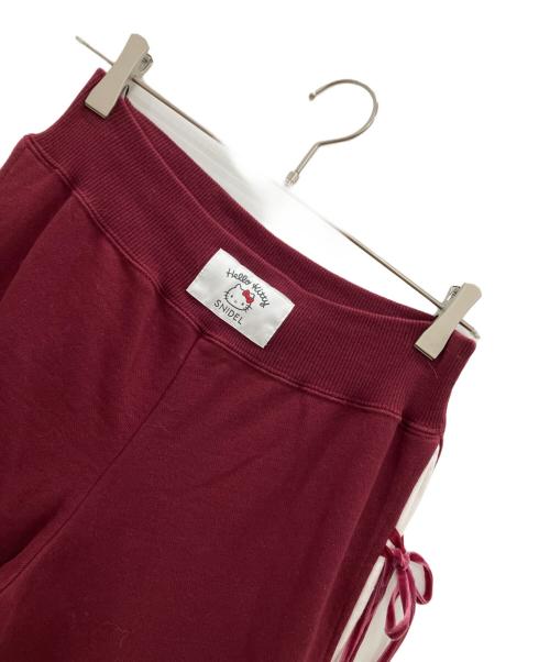 HELLO KITTY（ハローキティ）HELLO KITTY (ハローキティ) Snidel (スナイデル) レースアップパンツ レッド サイズ:1の古着・服飾アイテム