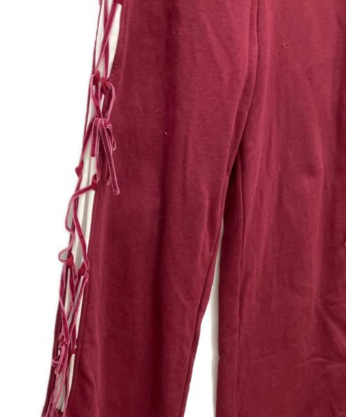 HELLO KITTY（ハローキティ）HELLO KITTY (ハローキティ) Snidel (スナイデル) レースアップパンツ レッド サイズ:1の古着・服飾アイテム