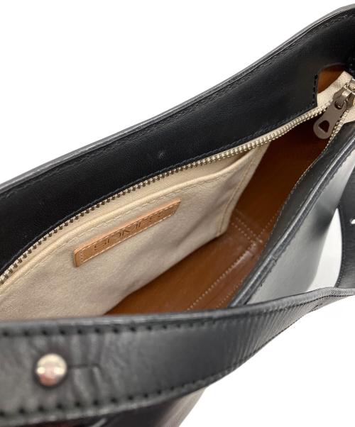 SOMES（ソメス）SOMES (ソメス) レザーワンショルダーバッグ　SOMES　ブラック ブラックの古着・服飾アイテム