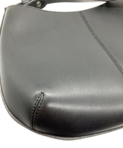 SOMES（ソメス）SOMES (ソメス) レザーワンショルダーバッグ　SOMES　ブラック ブラックの古着・服飾アイテム