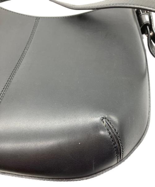 SOMES（ソメス）SOMES (ソメス) レザーワンショルダーバッグ　SOMES　ブラック ブラックの古着・服飾アイテム