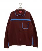 SUPREMEシュプリーム）の古着「カーディガン」｜ブラウン×ブルー