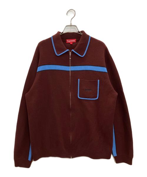 SUPREME（シュプリーム）SUPREME (シュプリーム) カーディガン ブラウン×ブルー サイズ:Lの古着・服飾アイテム