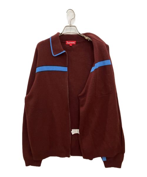SUPREME（シュプリーム）SUPREME (シュプリーム) カーディガン ブラウン×ブルー サイズ:Lの古着・服飾アイテム