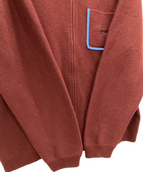 SUPREME（シュプリーム）SUPREME (シュプリーム) カーディガン ブラウン×ブルー サイズ:Lの古着・服飾アイテム