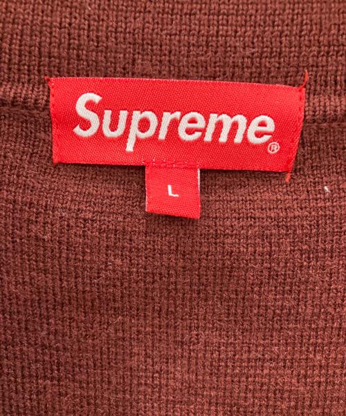 SUPREME（シュプリーム）SUPREME (シュプリーム) カーディガン ブラウン×ブルー サイズ:Lの古着・服飾アイテム