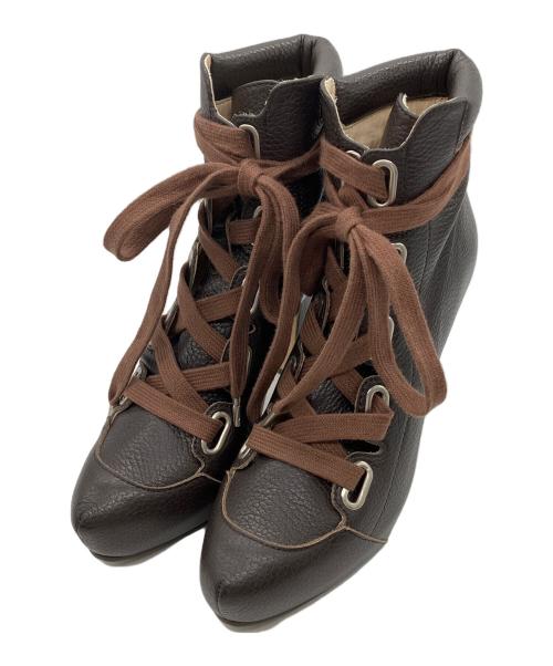 Vivienne Westwood（ヴィヴィアンウエストウッド）Vivienne Westwood (ヴィヴィアンウエストウッド) ハイヒールブーツ　Vivienne Westwood　レディース　ブラウン ブラウン サイズ:38の古着・服飾アイテム