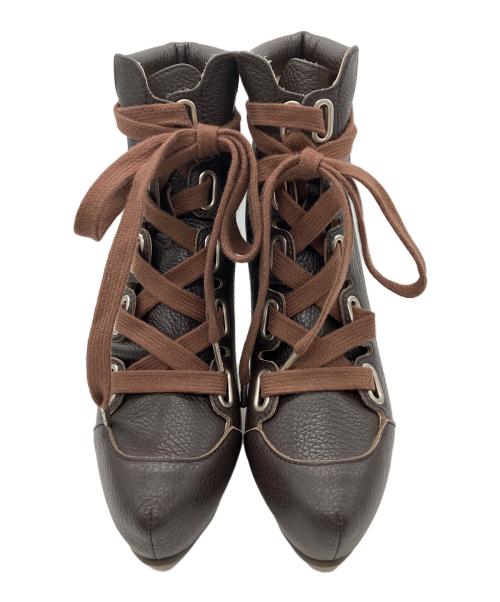Vivienne Westwood（ヴィヴィアンウエストウッド）Vivienne Westwood (ヴィヴィアンウエストウッド) ハイヒールブーツ　Vivienne Westwood　レディース　ブラウン ブラウン サイズ:38の古着・服飾アイテム