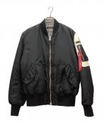 The shepherd UNDERCOVER×ALPHA×FRAGMENTザシェパード アンダーカバー×アルファ×フラッグメント）の古着「MA-1ジャケット　the shepherd UNDERCOVER　ALPHA　FRAGMENT」｜ブラック