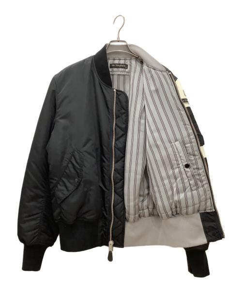 The shepherd UNDERCOVER（ザシェパード アンダーカバー）The shepherd UNDERCOVER ALPHA (アルファ) FRAGMENT (フラッグメント) MA-1ジャケット　the shepherd UNDERCOVER　ALPHA　FRAGMENT ブラック サイズ:Lの古着・服飾アイテム