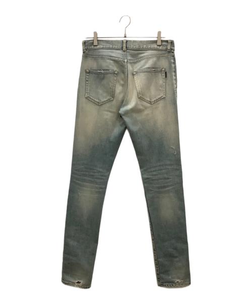 Saint Laurent Paris（サンローランパリ）Saint Laurent Paris (サンローランパリ) クラッシュデストロイデニムパンツ　Saint Laurent Paris　メンズ　インディゴ インディゴ サイズ:73.5㎝（W29）の古着・服飾アイテム