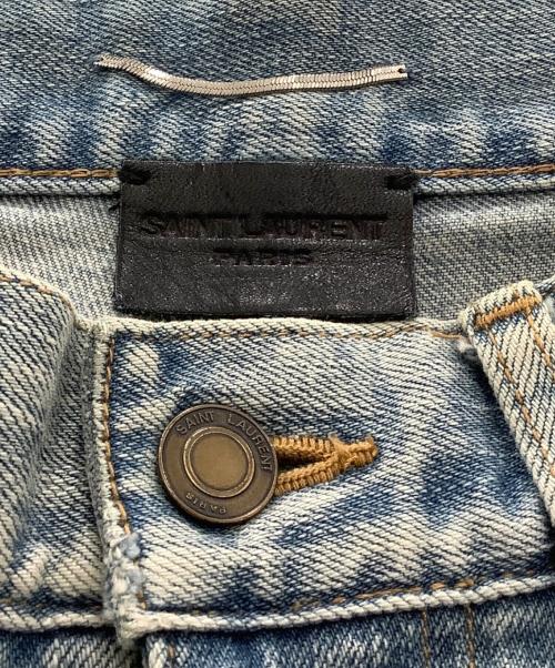 Saint Laurent Paris（サンローランパリ）Saint Laurent Paris (サンローランパリ) クラッシュデストロイデニムパンツ　Saint Laurent Paris　メンズ　インディゴ インディゴ サイズ:73.5㎝（W29）の古着・服飾アイテム