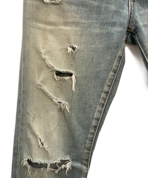 Saint Laurent Paris（サンローランパリ）Saint Laurent Paris (サンローランパリ) クラッシュデストロイデニムパンツ　Saint Laurent Paris　メンズ　インディゴ インディゴ サイズ:73.5㎝（W29）の古着・服飾アイテム