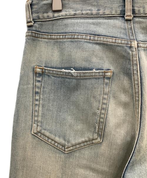 Saint Laurent Paris（サンローランパリ）Saint Laurent Paris (サンローランパリ) クラッシュデストロイデニムパンツ　Saint Laurent Paris　メンズ　インディゴ インディゴ サイズ:73.5㎝（W29）の古着・服飾アイテム