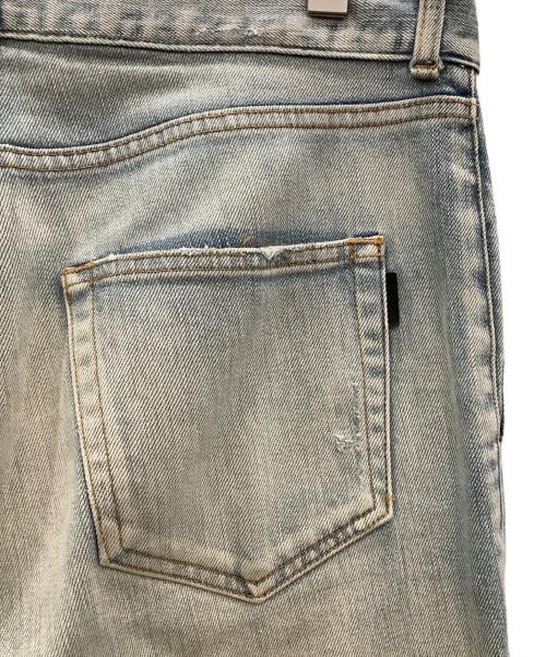 Saint Laurent Paris（サンローランパリ）Saint Laurent Paris (サンローランパリ) クラッシュデストロイデニムパンツ　Saint Laurent Paris　メンズ　インディゴ インディゴ サイズ:73.5㎝（W29）の古着・服飾アイテム