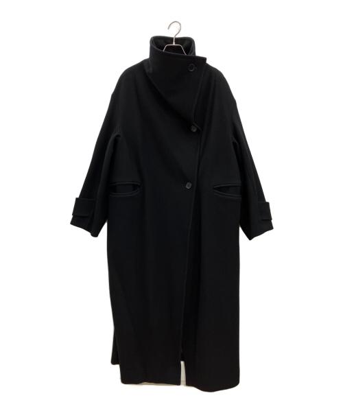 CLANE（クラネ）CLANE (クラネ) アップネックオーバーコート ブラック サイズ:2の古着・服飾アイテム
