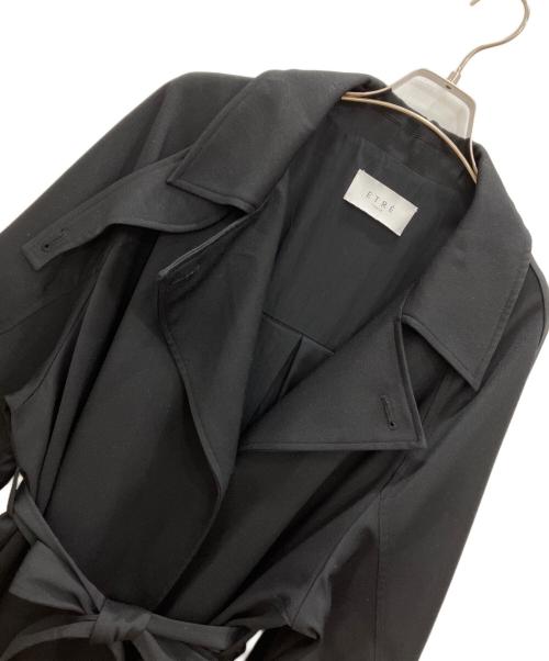 ETRE TOKYO（エトレトウキョウ）ETRE TOKYO (エトレトウキョウ) ウールチノコンシャススリーブトレンチコート ブラック サイズ:Sの古着・服飾アイテム