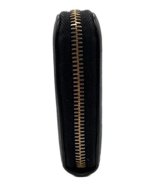 PRADA（プラダ）PRADA (プラダ) ラウンドファスナー長財布　PRADA　ブラック ブラックの古着・服飾アイテム