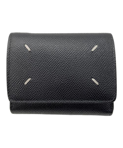 Maison Margiela（メゾンマルジェラ）Maison Margiela (メゾンマルジェラ) コンパクトトライフォールド　Maison Margiela　ブラック ブラックの古着・服飾アイテム