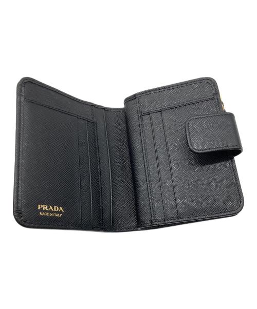 PRADA（プラダ）PRADA (プラダ) 2つ折り財布　PRADA　サフィアーノ　金具小キズ有の古着・服飾アイテム