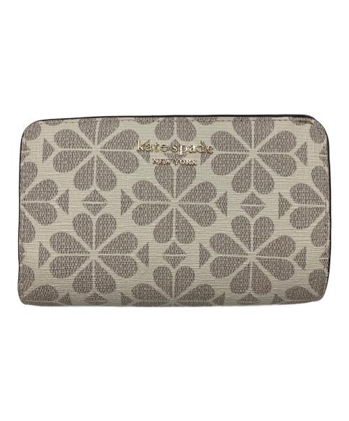 Kate Spade（ケイトスペード）Kate Spade (ケイトスペード) 2つ折り財布 ベージュの古着・服飾アイテム