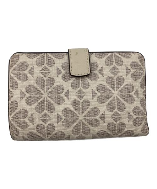 Kate Spade（ケイトスペード）Kate Spade (ケイトスペード) 2つ折り財布 ベージュの古着・服飾アイテム