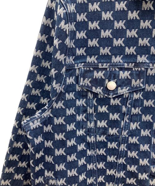 MICHAEL KORS（マイケル・コース）MICHAEL KORS (マイケル・コース) ジャガードデニムジャケット　MICHAEL KORS　メンズ　ブルー×ホワイト　アウトレット品 ブルー×ホワイト サイズ: Freeの古着・服飾アイテム