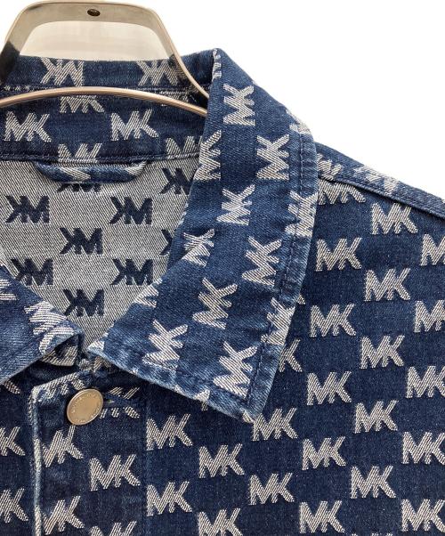 MICHAEL KORS（マイケル・コース）MICHAEL KORS (マイケル・コース) ジャガードデニムジャケット　MICHAEL KORS　メンズ　ブルー×ホワイト　アウトレット品 ブルー×ホワイト サイズ: Freeの古着・服飾アイテム