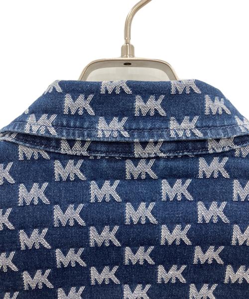MICHAEL KORS（マイケル・コース）MICHAEL KORS (マイケル・コース) ジャガードデニムジャケット　MICHAEL KORS　メンズ　ブルー×ホワイト　アウトレット品 ブルー×ホワイト サイズ: Freeの古着・服飾アイテム