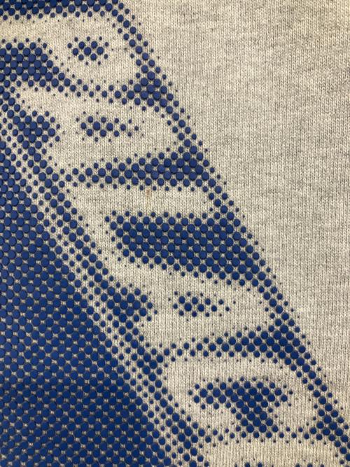 PALACE（パレス）PALACE (パレス) ロゴプリントプルオーバーパーカー　PALACE　メンズ　グレー　毛羽立ち有 グレー サイズ:Lの古着・服飾アイテム