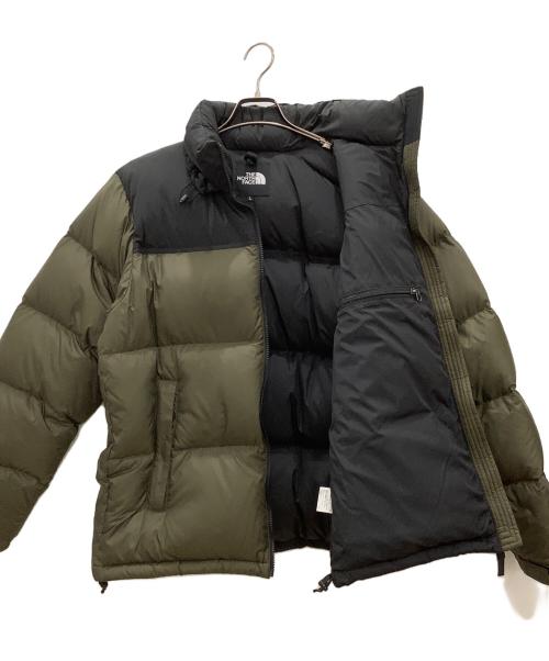 THE NORTH FACE（ザ ノース フェイス）THE NORTH FACE (ザ ノース フェイス) ヌプシダウンジャケット　THE NORTH FACE　メンズ　カーキ×ブラック カーキ×ブラック サイズ:L 未使用品の古着・服飾アイテム