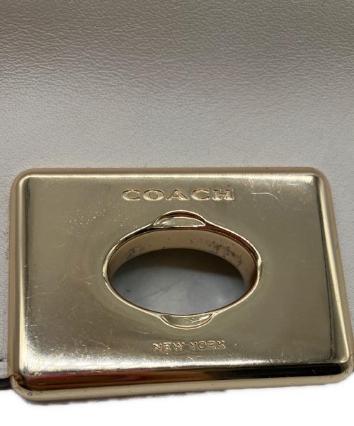COACH（コーチ）COACH (コーチ) ショルダーバッグ　COACH　チャーム欠品　アイボリー アイボリーの古着・服飾アイテム