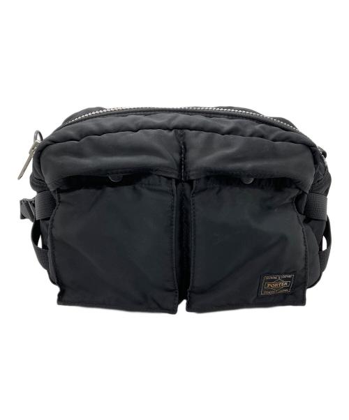 PORTER（ポーター）PORTER (ポーター) ウエストバッグ　PORTER　タンカー　タグヨゴレ有　ブラック　吉田カバン ブラックの古着・服飾アイテム