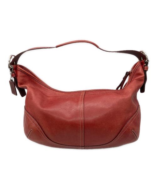 COACH（コーチ）COACH (コーチ) セミショルダーバッグ　COACH　レザー　レッド レッドの古着・服飾アイテム
