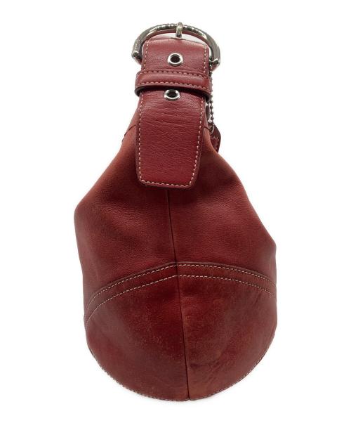COACH（コーチ）COACH (コーチ) セミショルダーバッグ　COACH　レザー　レッド レッドの古着・服飾アイテム