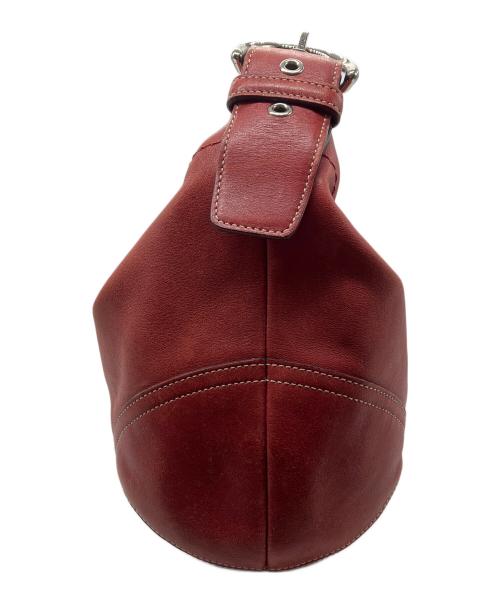 COACH（コーチ）COACH (コーチ) セミショルダーバッグ　COACH　レザー　レッド レッドの古着・服飾アイテム