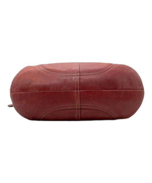 COACH（コーチ）COACH (コーチ) セミショルダーバッグ　COACH　レザー　レッド レッドの古着・服飾アイテム