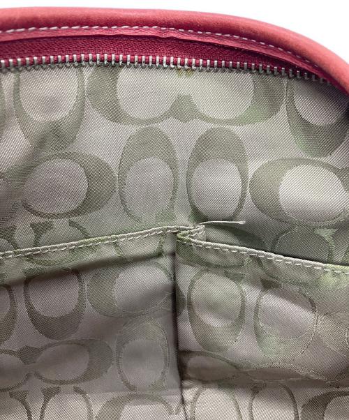 COACH（コーチ）COACH (コーチ) セミショルダーバッグ　COACH　レザー　レッド レッドの古着・服飾アイテム