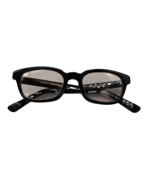COOTIE PRODUCTIONS（クーティープロダクツ）COOTIE PRODUCTIONS (クーティープロダクツ) サングラス　COOTIE PRODUCTIONS　4628243　袋付　ブラック ブラックの古着・服飾アイテム